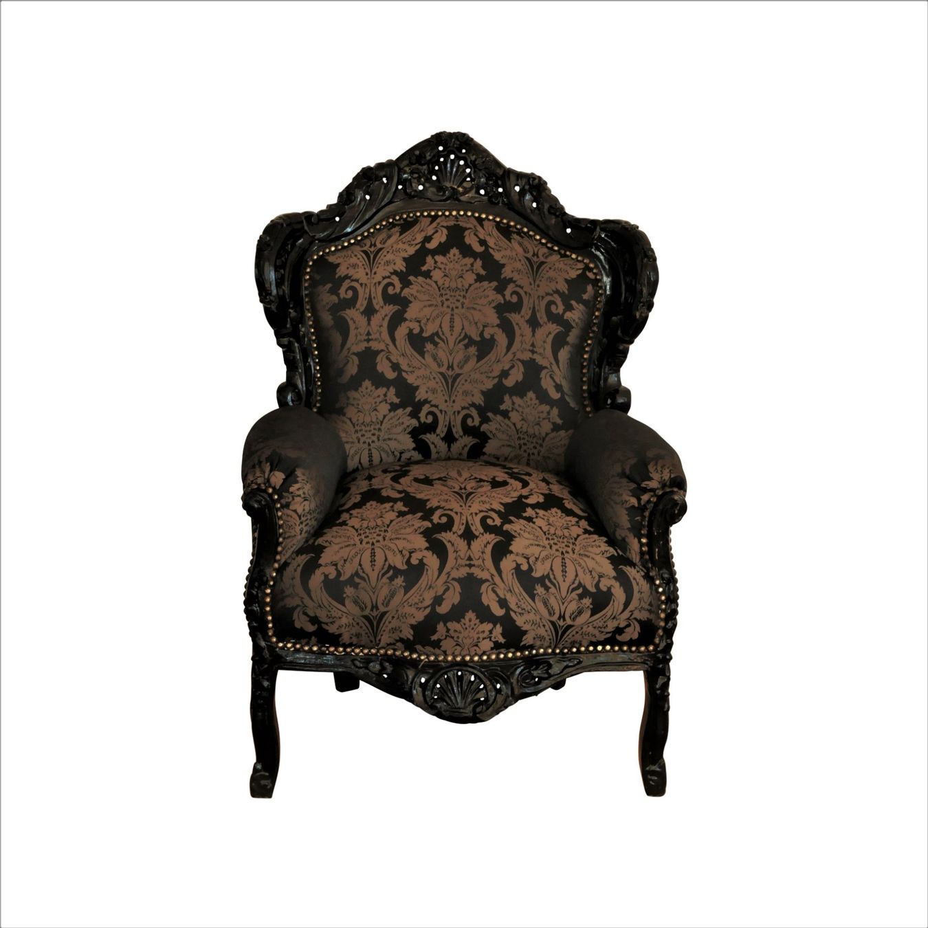 Fauteuils: Barock Lounge Sessel schwarz gemustert – Neuf (Voir description) à Wallisellen par kingschair