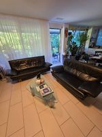2 sofa Leder schwarz ROLF BENZ 