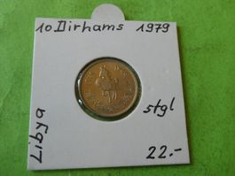 Lybien 1979, 10 Dirhams     stgl.