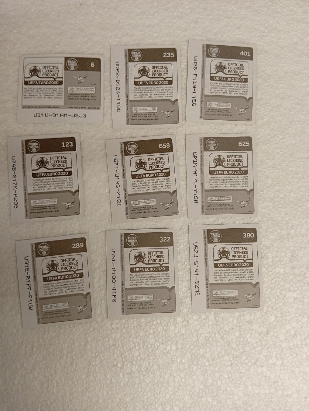 Panini Cartes à collectionner: Panini Euro 2020 Wappen  – Neuf (Voir description) à Bodio TI par djsep61 1