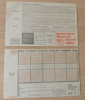 2 uralte Lotteriescheine Hessen (noch in Pfennig)