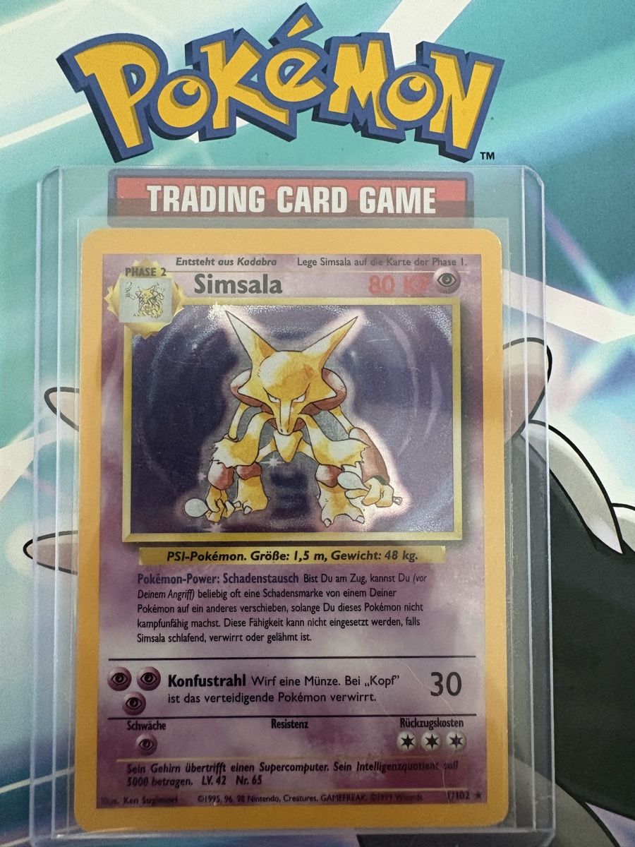 Pokémon Carte collezionabili: Alakazam (Simsala) 1/102 Base Set DE – Usato da Buchs SG venduto da Techniquez