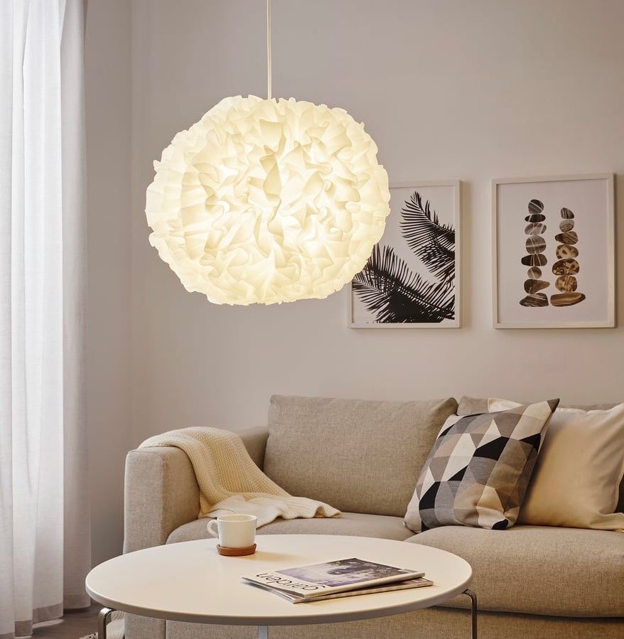 Ikea Kronleuchter & Deckenlampen: VINDKAST Hängeleuchte weiß Durchmesser 50cm – Neu und originalverpackt aus Basel von Seifehuesli 4