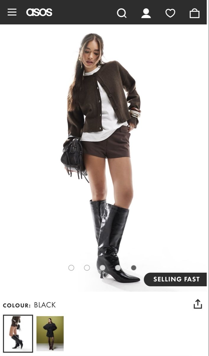 Asos Scarpe da donna: Kitten heeled knee Boots in schwarz Gr. EU40 – Nuovo e nell'imballaggio originale da St. Gallen venduto da mic_y2tq 2