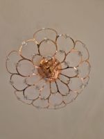 Moderne LED-Deckenlampe in Blütendesign (Roségold)