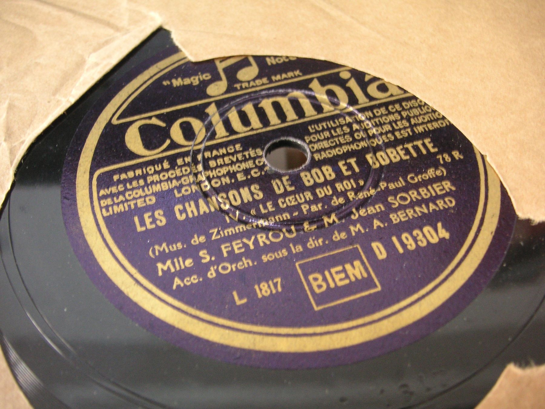 Dischi in vinile: DISQUES 78 TOURS – Usato da Lausanne venduto da Leag 4
