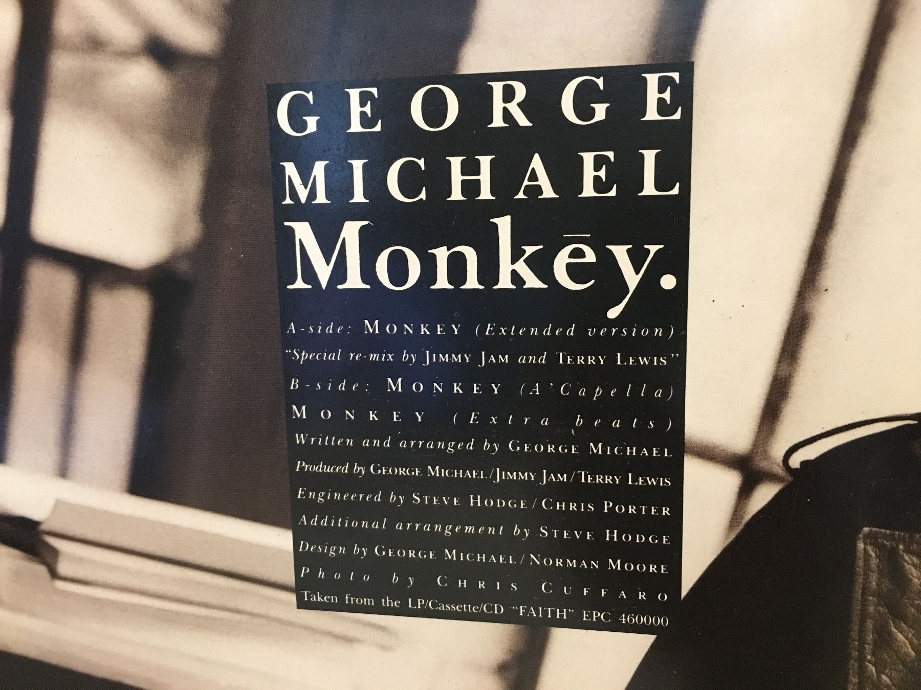 Dischi in vinile: George Michael - Monkey - Single - Schallplatte - CBS 1987 – Usato da Andwil SG venduto da Rainboli 2