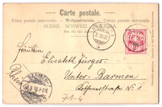 Cartoline postali: Relief-AK Rhonegletscher, Strasse mit Ge – Usato da Berlin venduto da bartko-reher 1