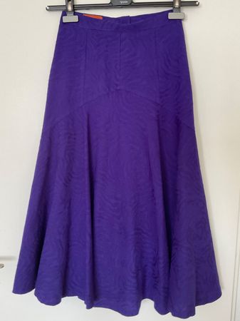 MISSONI 100% Wolle Rock Gr 32/34 it Gr 42 violett