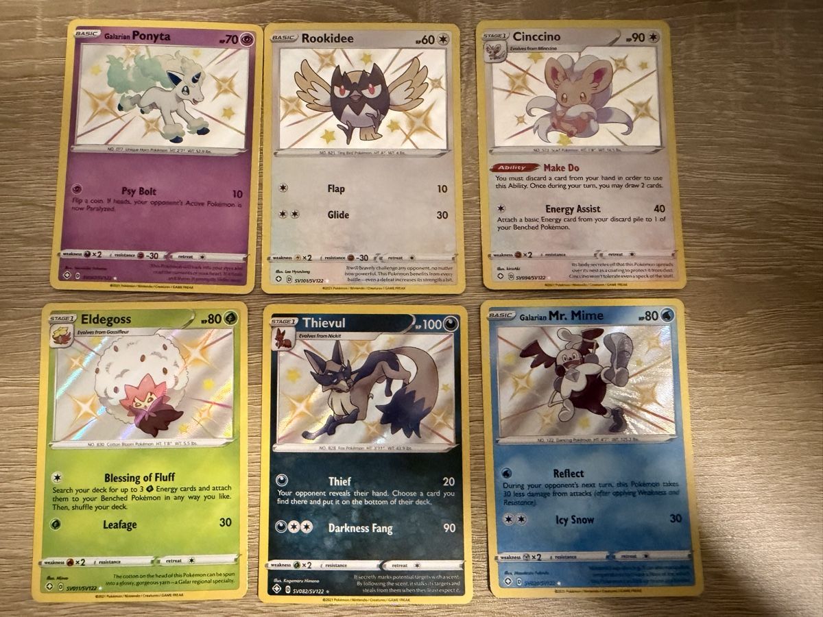 Pokémon Carte collezionabili: Pokemon Karten 6x Shiny EN – Nuovo (secondo la descrizione) da Luterbach venduto da TomCards