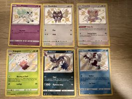 Pokemon Karten 6x Shiny EN