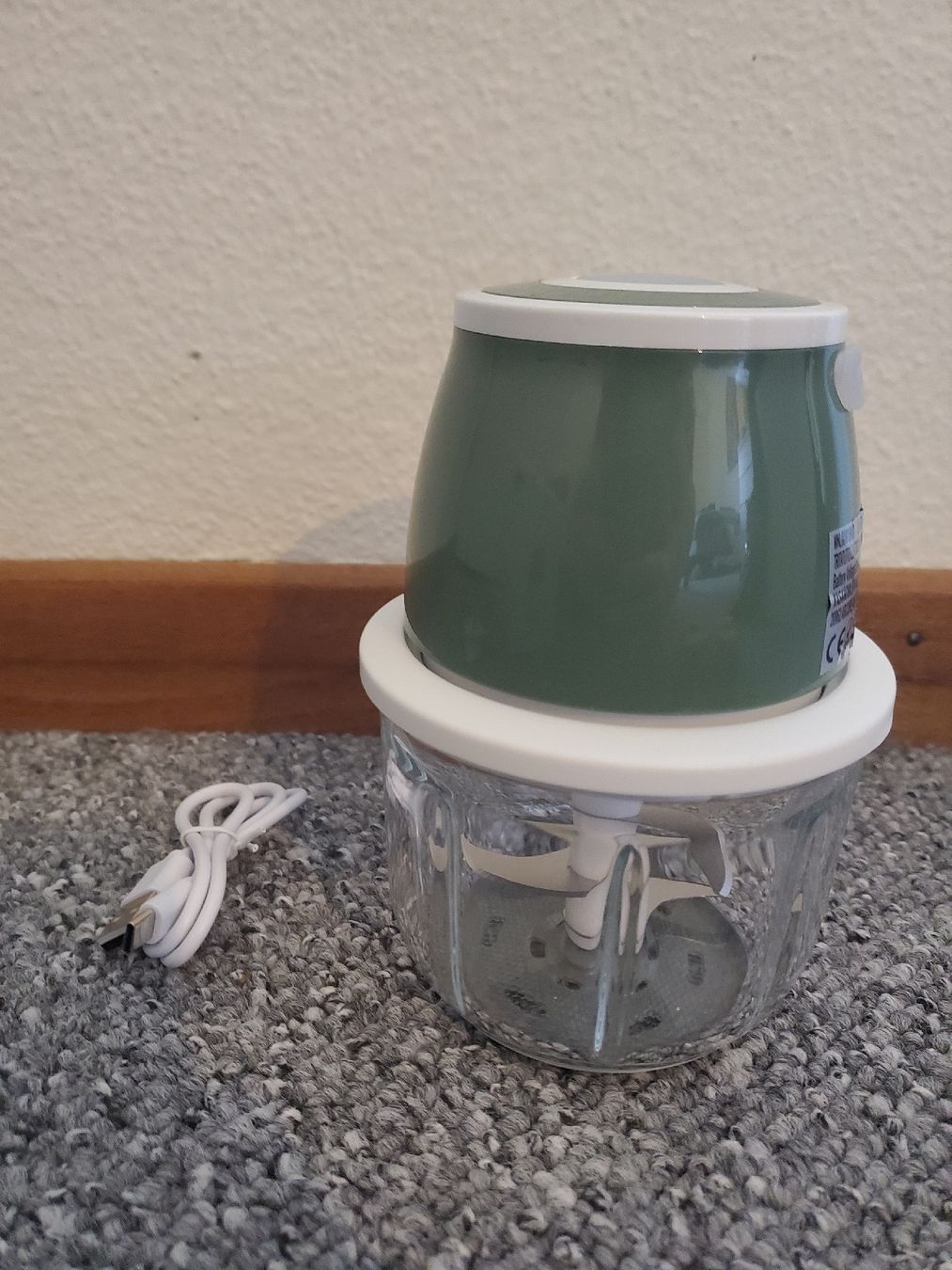 Elettrodomestici da cucina: Elektrischer Mini-Gemüsehacker/Food Processor – Nuovo (secondo la descrizione) da Horgen venduto da jaykems 2