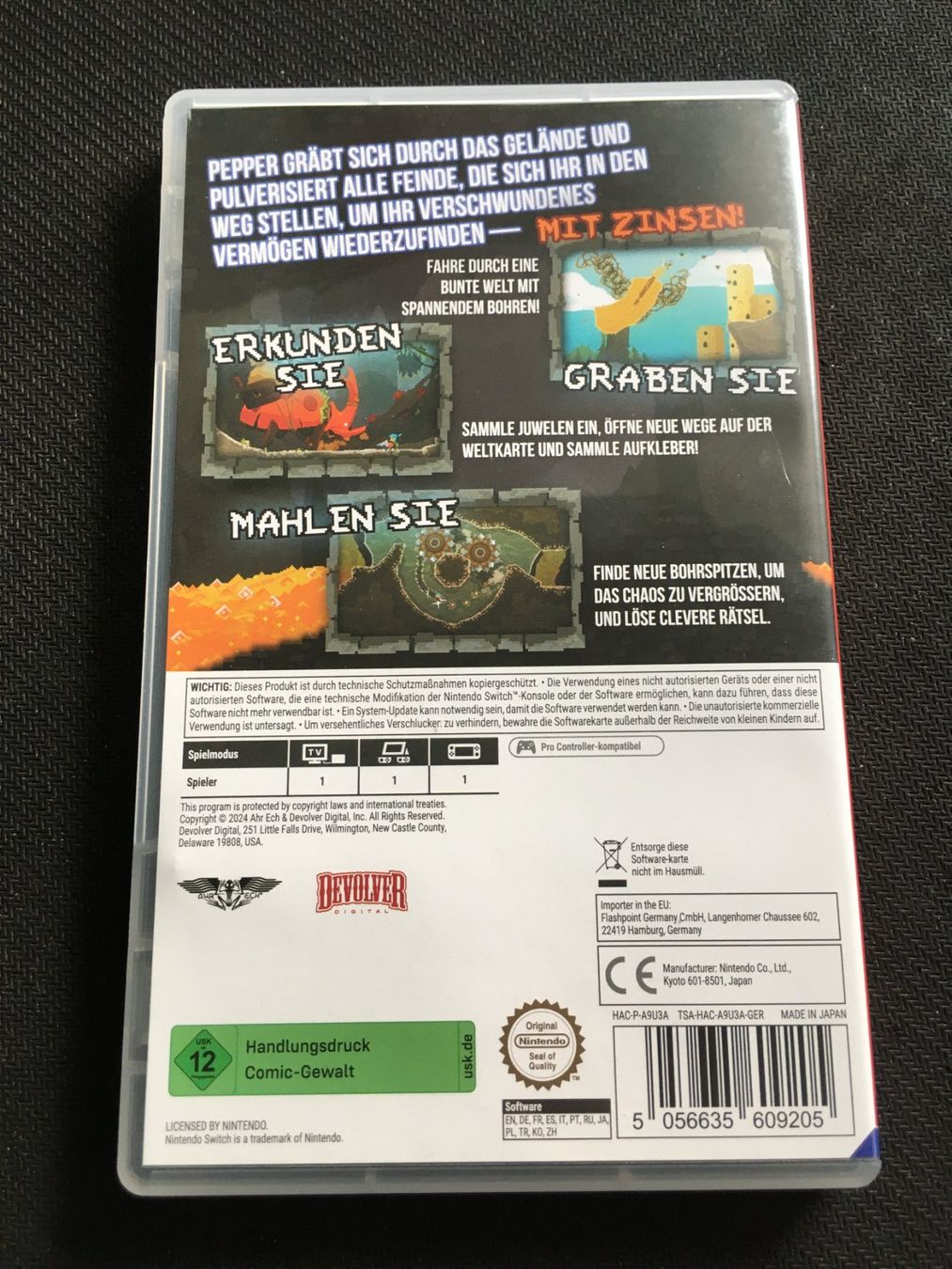 Nintendo Spiele: Pepper Grinder für Nintendo Switch – Gebraucht aus St.Gallen von sjosjo 1