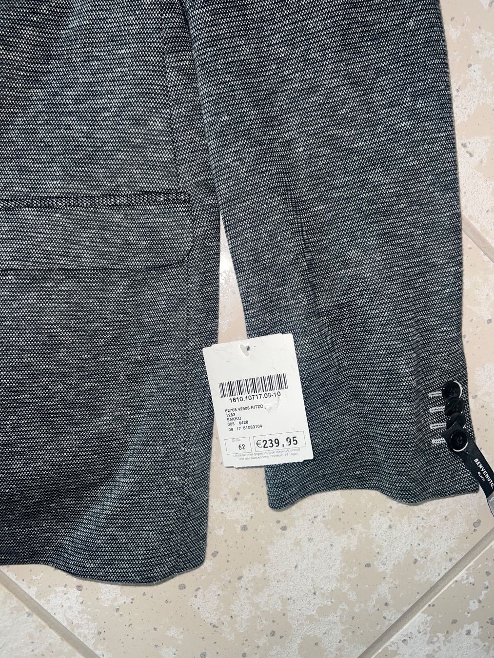 Giacche: Sakko Jacke BENVENUTO 62 neu – Nuovo (secondo la descrizione) da Dornach venduto da samuti 1
