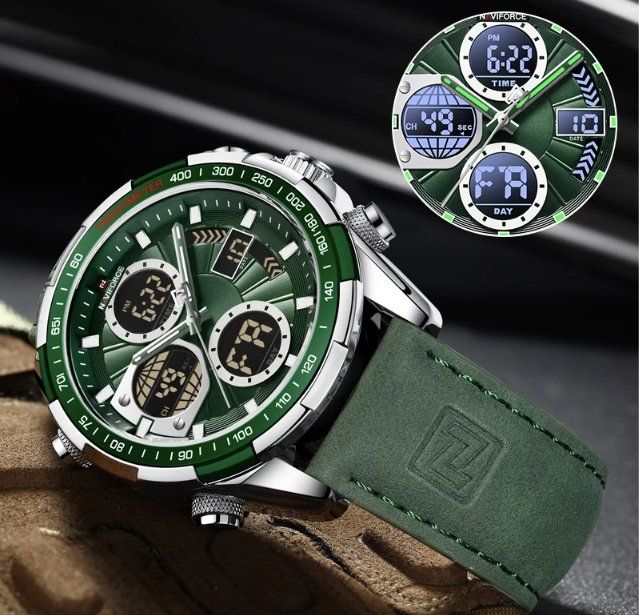Orologi: Herren Uhr mit Lederband – Nuovo e nell'imballaggio originale da Châtelaine venduto da topshop.switzerland 7
