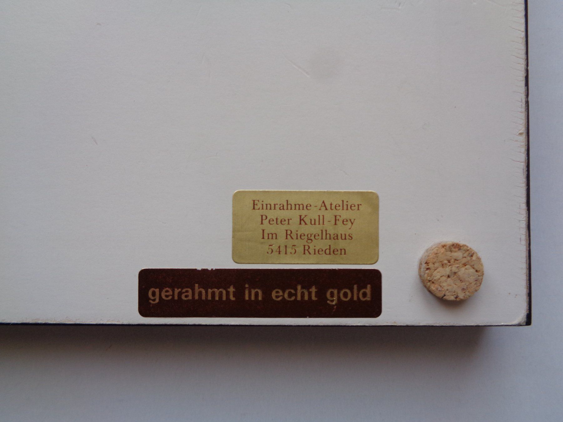Gemälde: GEMÄLDE HORGEN UM 1810 SIGNIERT – Gebraucht aus Henggart von linda666 2