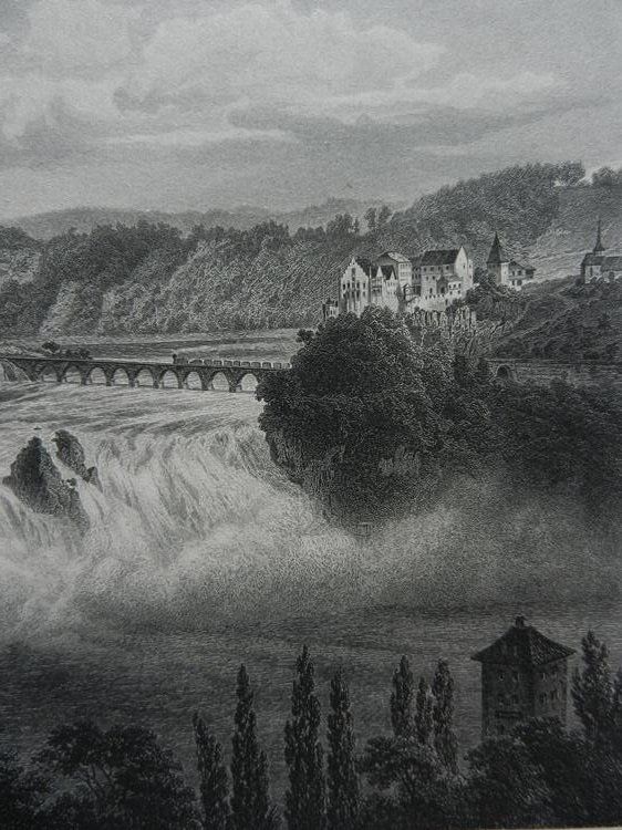 Incisioni: Der Rheinfall bei Schaffhausen – Usato da Risch venduto da Rischli15 6