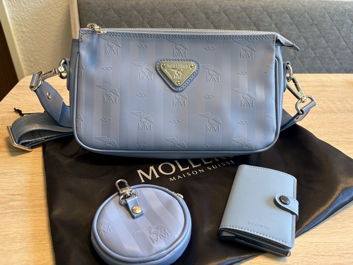 Maison Mollerus Taschen für Damen: Mollerus Flums, sky blue, neu – Neu (gemäss Beschreibung) aus Oberflachs von Lenny021