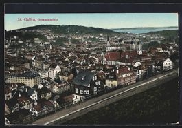 AK St. Gallen, Blick über die Dächer