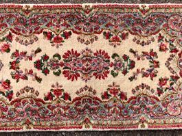 KIRMAN PERSER TEPPICH handgeknüpft gereinigt 117x60cm