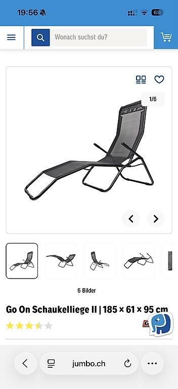 Chaises longues: NEU Liegestuhl schwarz – Neuf avec emballage d'origine à Wallisellen par a_buio 3