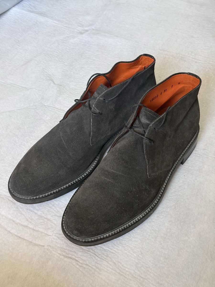 Santoni Herrenschuhe: Bottines Santoni Daim Gris Taille 9 Bon Etat – Gebraucht aus Neuchâtel von elo_t7z9
