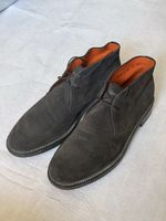 Bottines Santoni Daim Gris Taille 9 Bon Etat