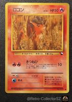 Pokemon Japanese Vulpix No. 037 Vending Series 3 EXS Card