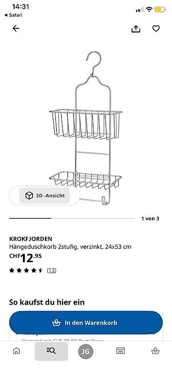 Wandhalterungen: Shampoo Halterung Ikea – Gebraucht aus Zürich von jan_vh92 1