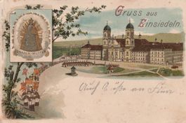 Kt.Schwyz-Einsiedeln- Litho 1912