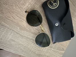 Ray-Ban Sonnenbrille NEW ROUND RB 3637 Goldbraun