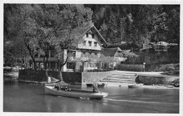 Les Brenets (NE) Hôtel du Saut du Doubs Motorboot