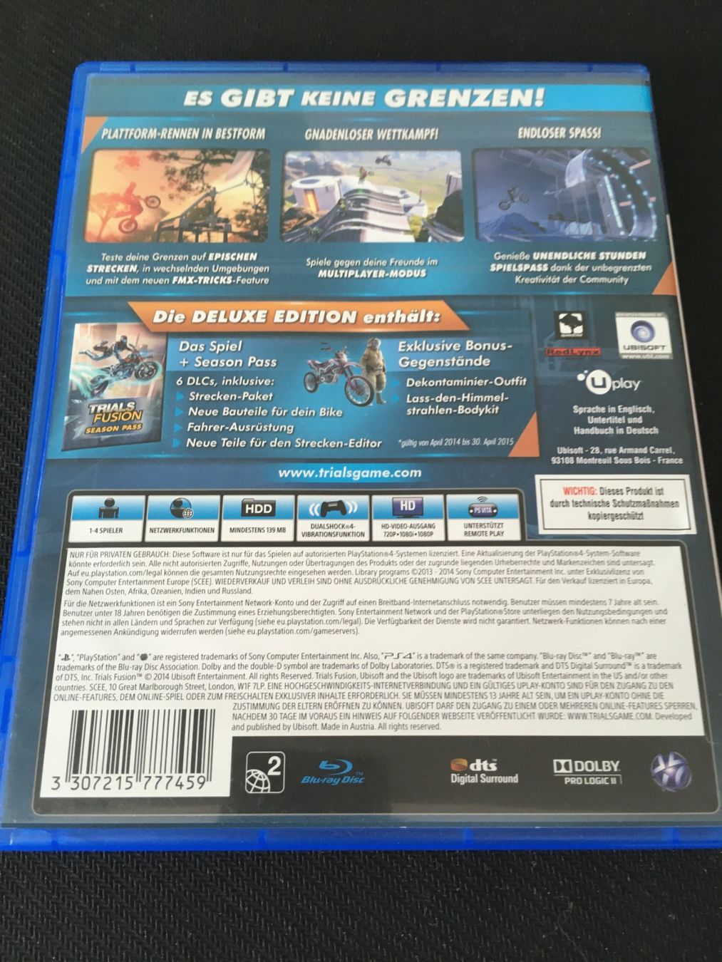 Sony Giochi: Trials Fusion für PS4 – Usato da St.Gallen venduto da sjosjo 1