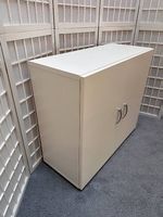 Schrank Kommode WINDOW Decor weiss 81 x 35 x 73 cm