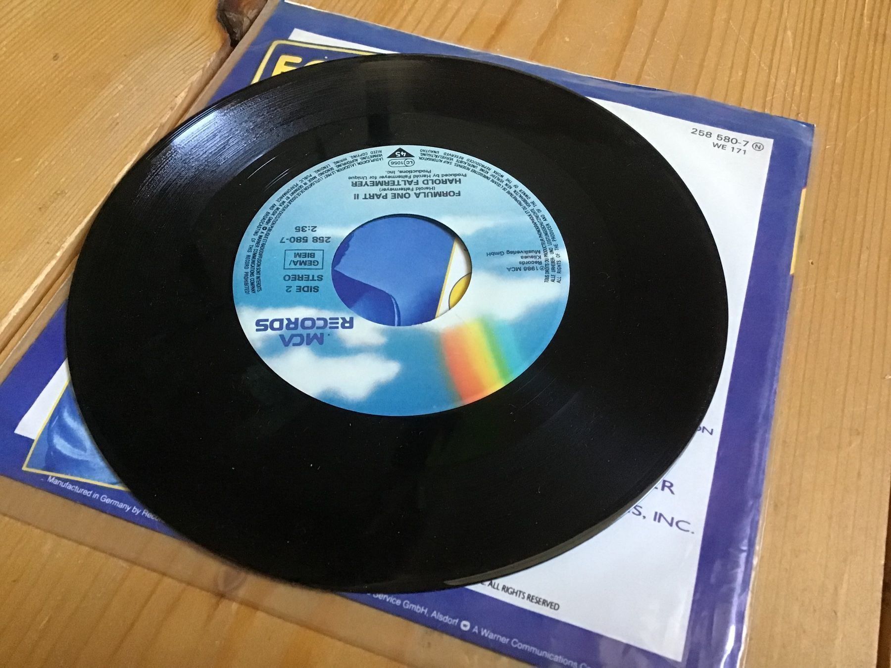 Dischi in vinile: single, Harold Faltermeyer, formula one – Usato da liestal venduto da makai05 2