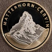 10 Fr. Gedenkmünze 2004 pp Matterhorn / aus Münzsatz