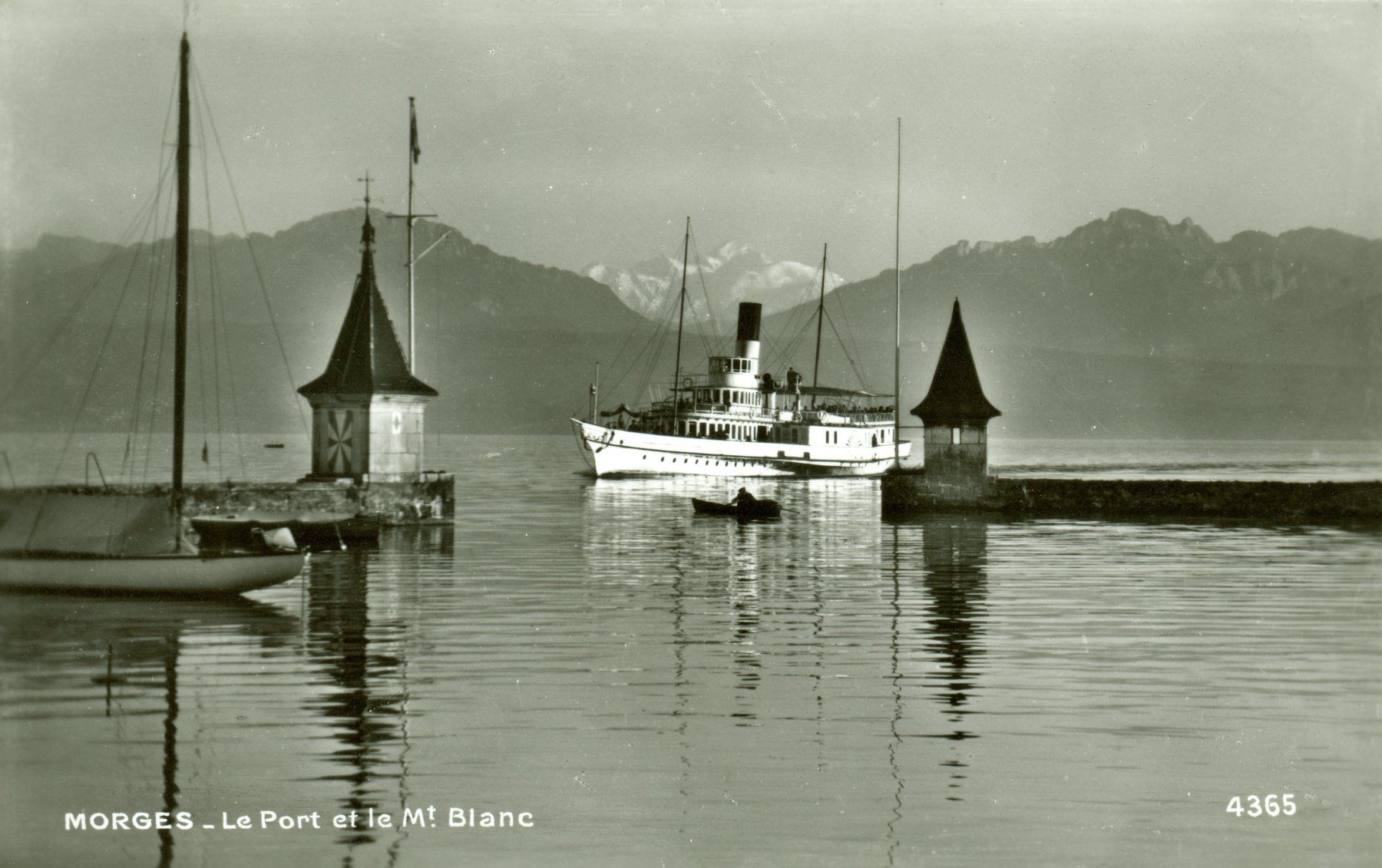 Cartoline postali: Morges - Le Port et le Mont-Blanc – Usato da Chavornay venduto da SupraSenna