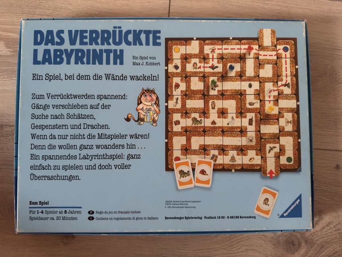 Ravensburger Giochi: Das Verrückte Labyrinth Brettspiel Ravensburger  – Usato da Sarmenstorf venduto da Nathaliie_21 2