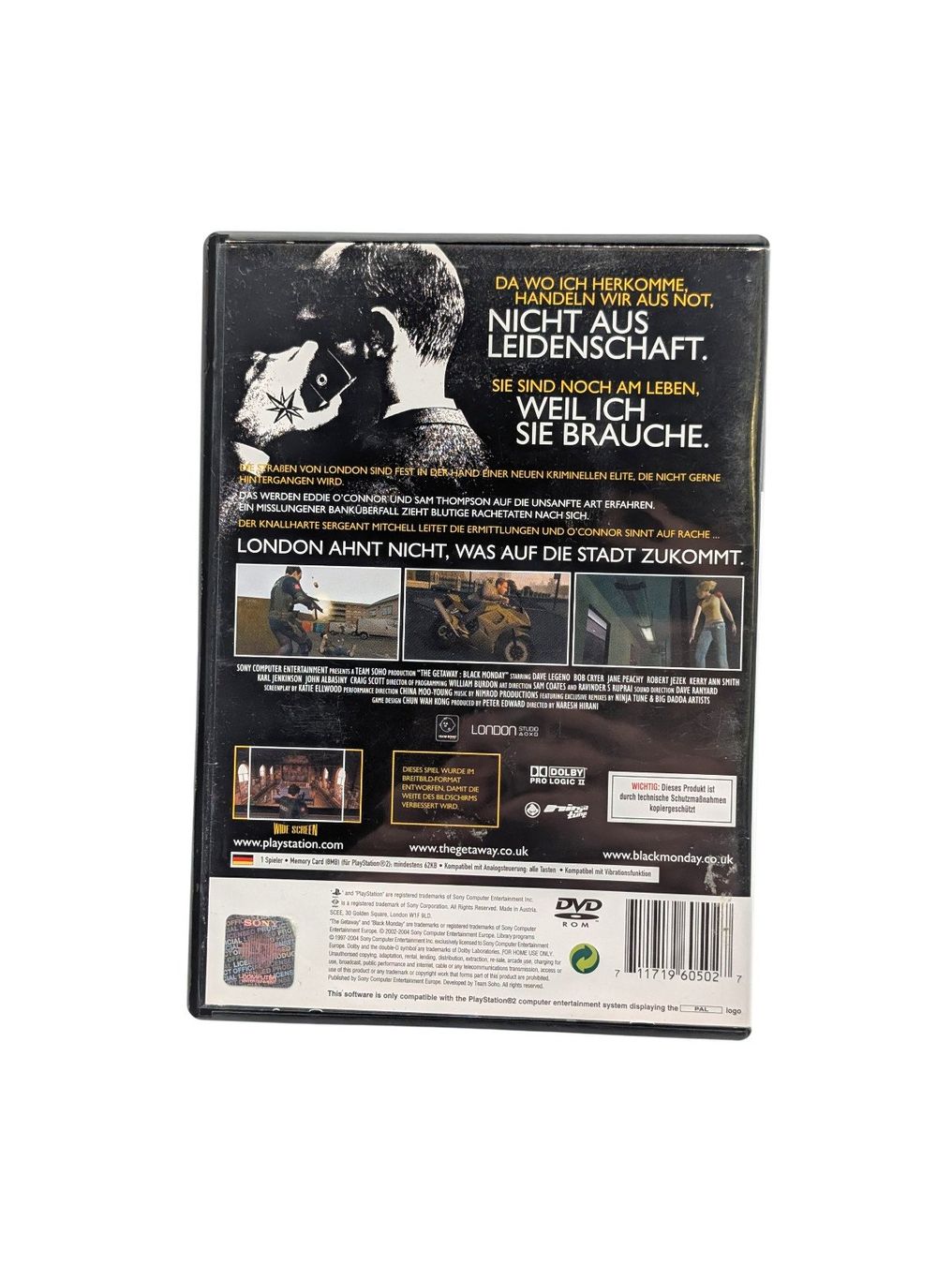 Sony Giochi: The Getaway: Black Monday PlayStation 2 – Usato da Domat/Ems venduto da IsseldorsShop 1