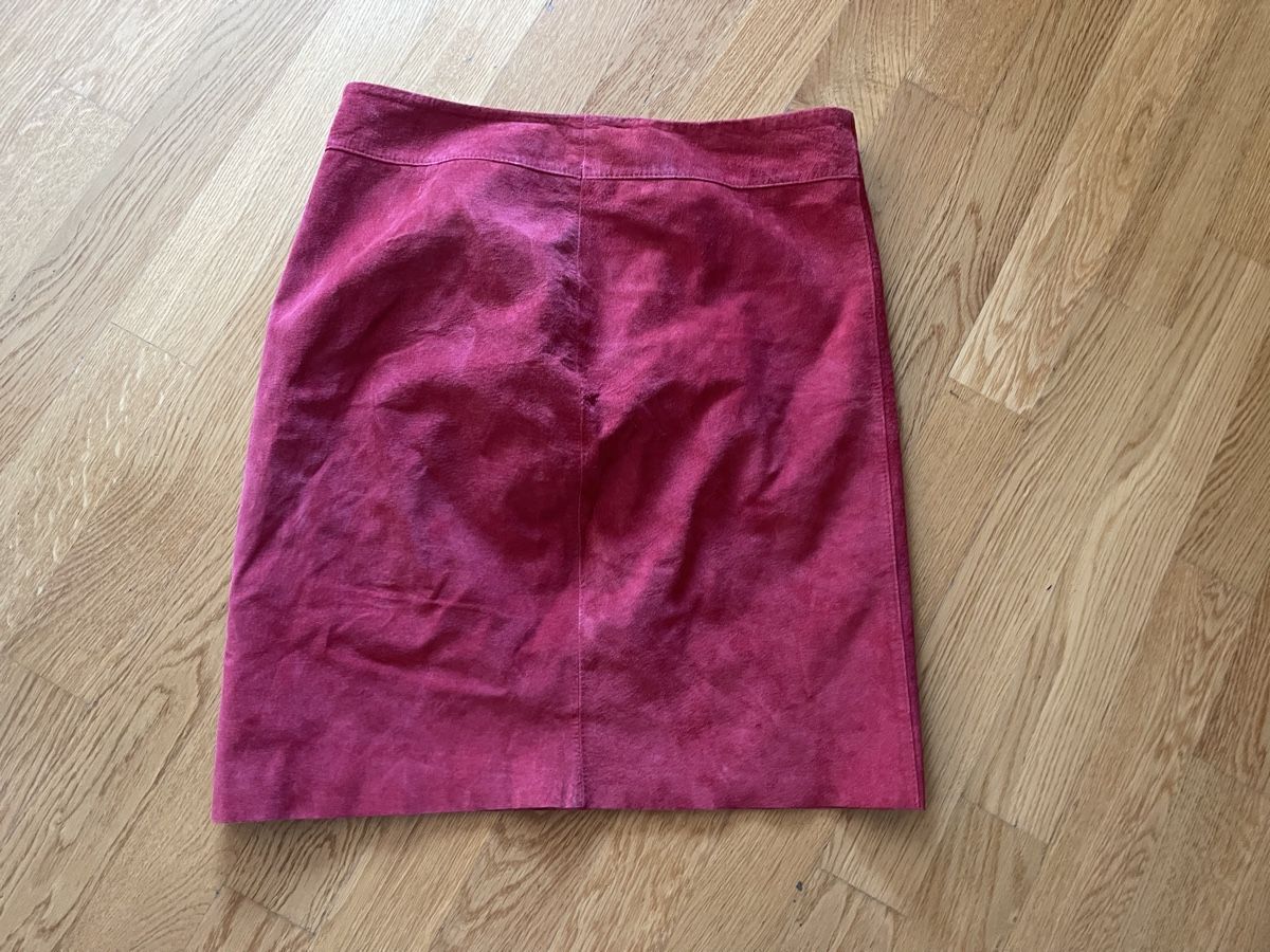 Gonne: Schicker Lederrock Wildleder Gr. 38 -40 rosa – Usato da Rüschlikon venduto da leo_mwz2