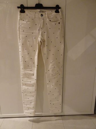 Maison Scotch Hose weiss-blau Gr. XS - 240219