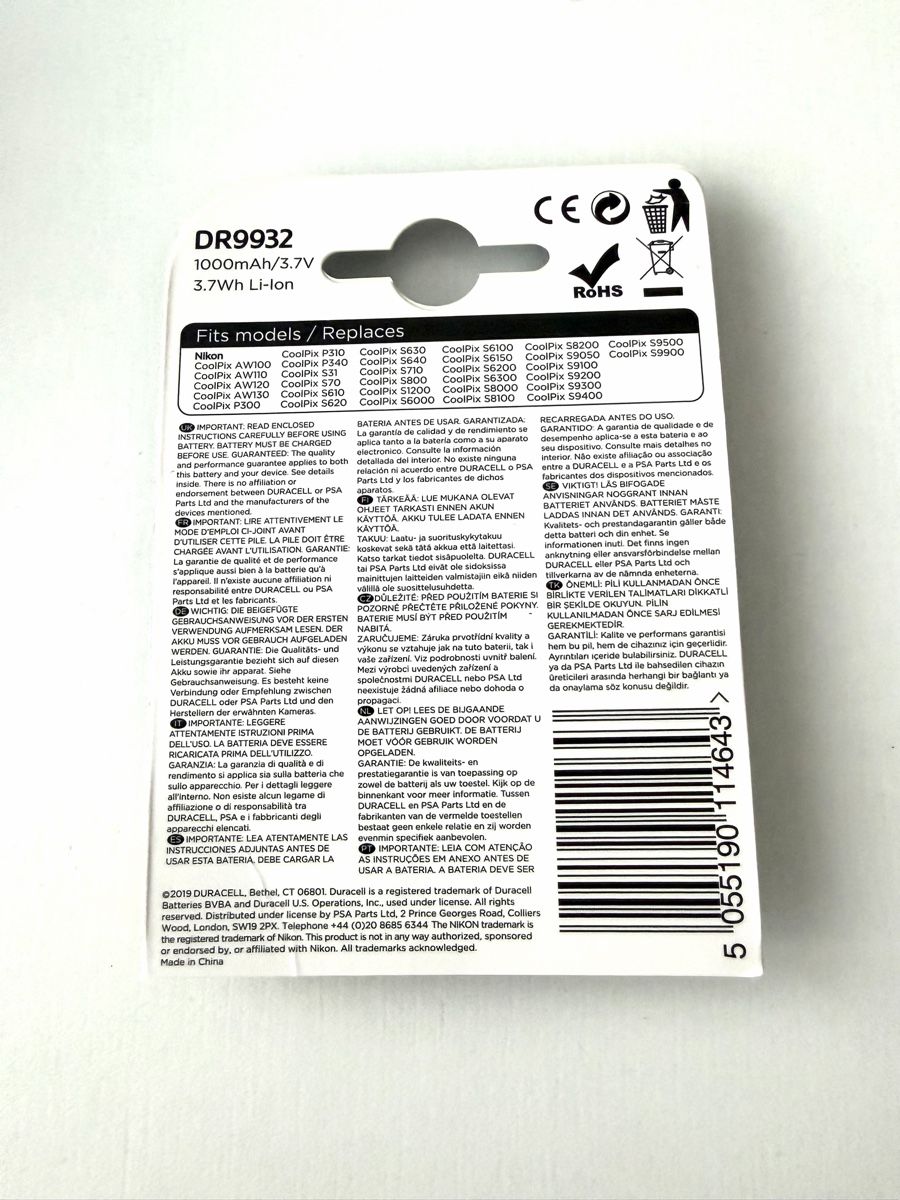 Duracell Batterie: Duracell Camera Nikon EN-EL12 – Nuovo (secondo la descrizione) da Zürich venduto da masako 1