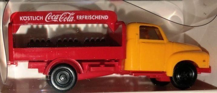 Electrotren H0 Flachwagen DB mit Wiking Coca-Cola Opel Blitz 4