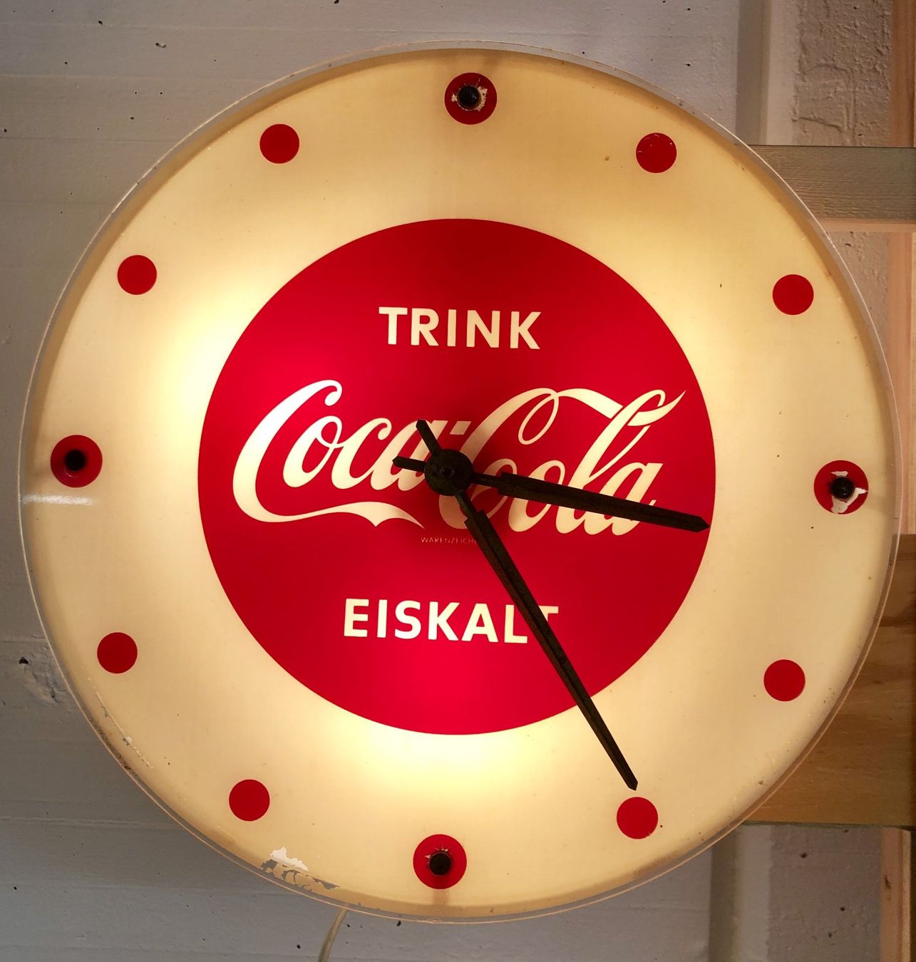 Orologi: Coca Cola Wanduhr 1950 – Difettoso da Muttenz venduto da topi68