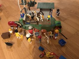 Playmobil-Pferdewaschplatz mit viel Zubehör