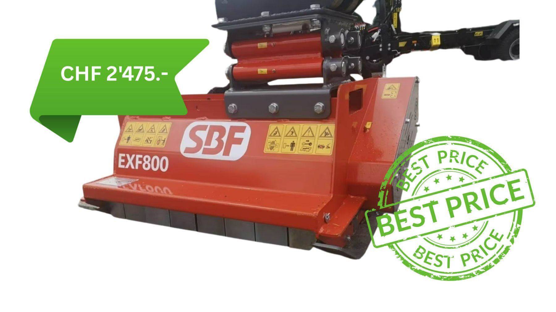 Tutte le macchine: SBF EXF800H Baggermulcher Schlegelmulcher – Nuovo (secondo la descrizione) da Uznach venduto da FirewoodTECH