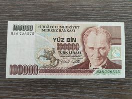 Türkei 100'000 Lira 1991!!!!!