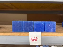 667 Posten Raureif Viereck-Kerzen aus Liquidation