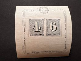 1943 -Block Zürich 4+6 postfrisch SBK 140.00  (E1851)