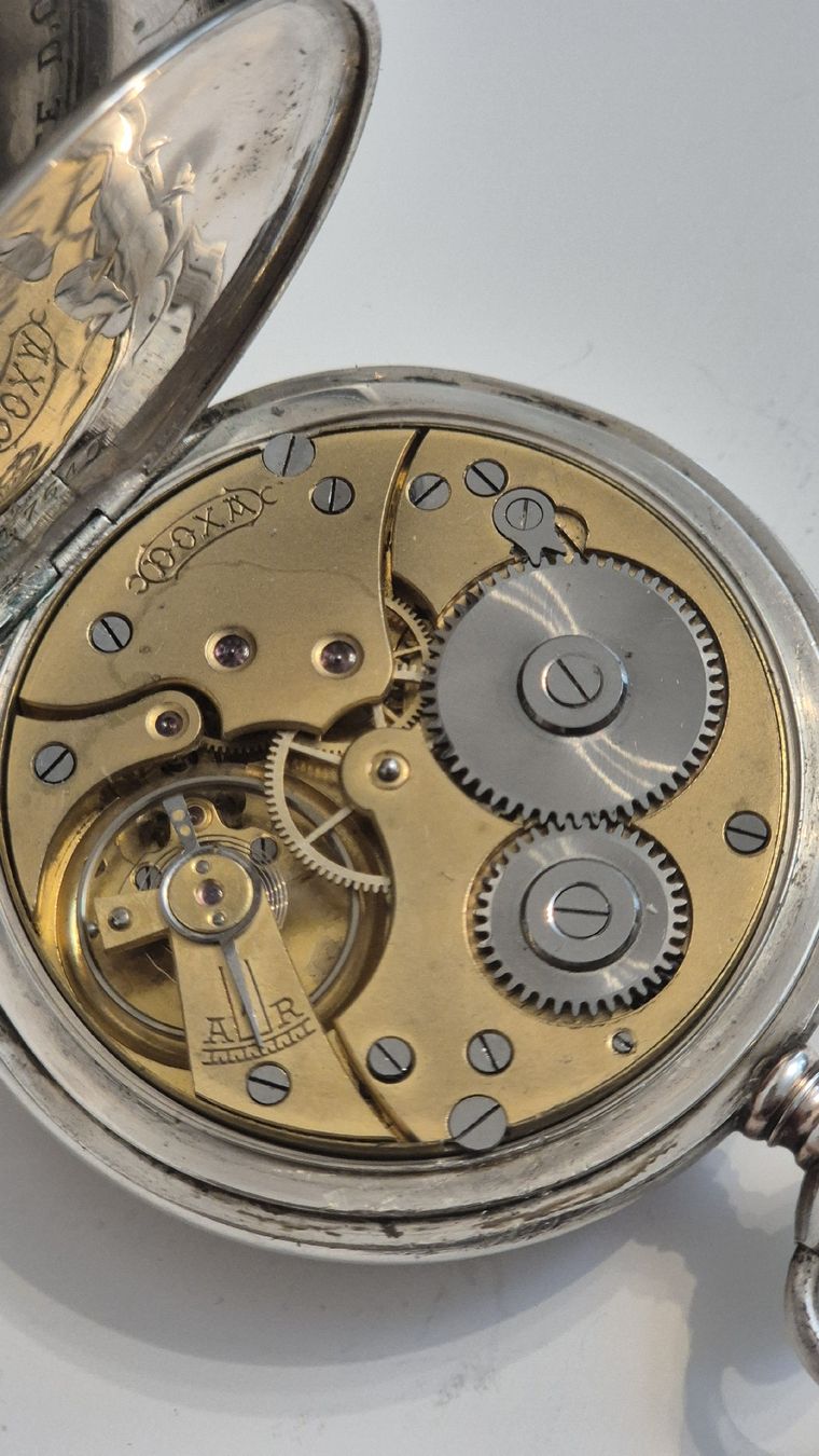 Doxa Orologi: Doxa Taschenuhr, Silber, 52 mm – Usato da Marbach SG venduto da Zippo1401 5
